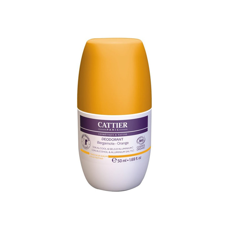 Cattier fraîcheur agrume déodorant roll-on 50ml