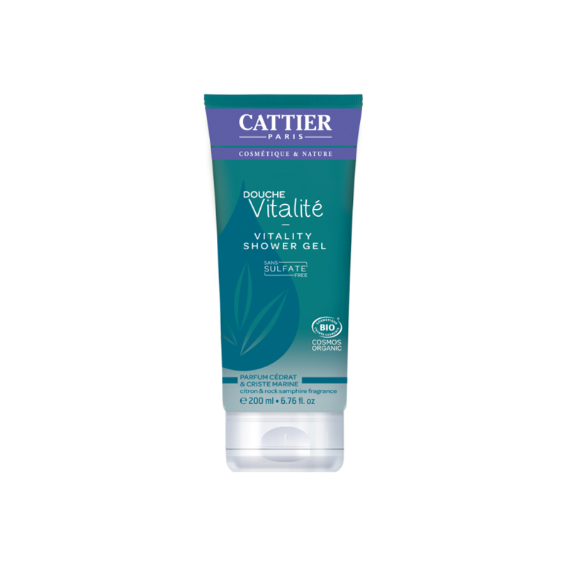 Cattier douche vitalité cédrat & criste marine 200ml