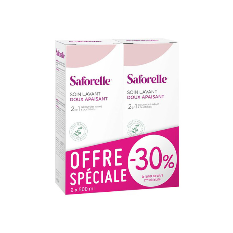 Saforelle soin lavant doux 2x250ml