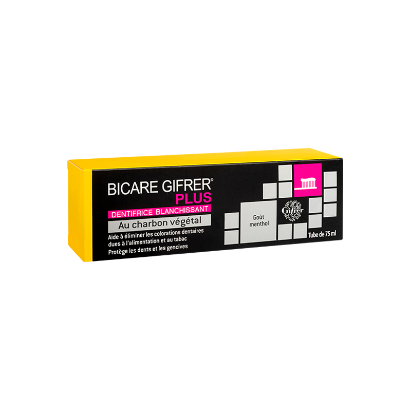 Gifrer Bicare Plus dentifriche au charbon végétal 75ml