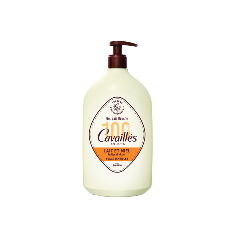 Rogé Cavaillès gel bain douche lait et miel 1L