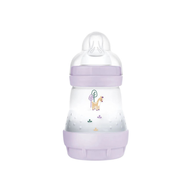 MAM Start Easy Biberon Lilas anti-colique débit 1 - 160ml + Tétine plate
