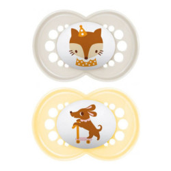 MAM Original Sucettes orthodontiques 18+ mois motifs animaux  lot de 2