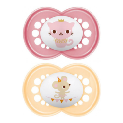 MAM Original Sucettes orthodontiques 18+ mois motifs animaux  lot de 2