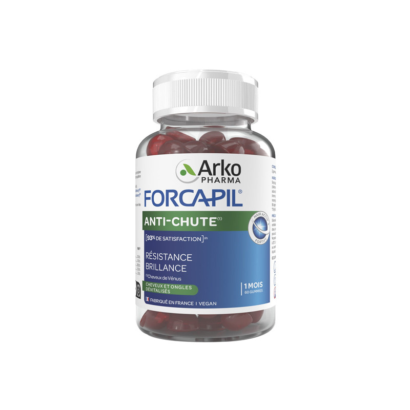 Arkopharma Forcapil Anti-Chute cheveux et ongles 60 gummies