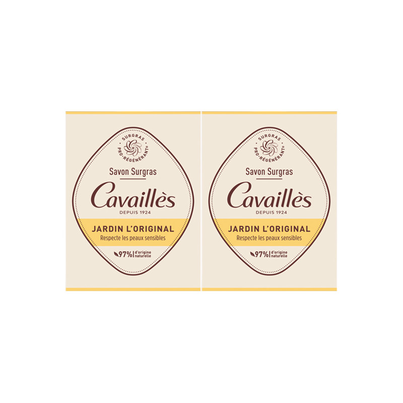 Cavaillès Savon Surgras Jardin L'Original lot de 2 x 200gr