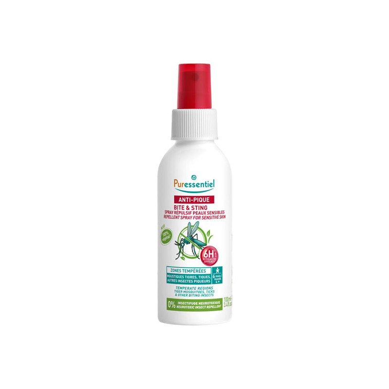 Puressentiel Anti-pique Spray répulsif peaux sensibles 100ml