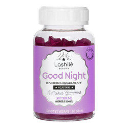 Lashilé Good Night Endormissement nuit sublime 60 gummies
