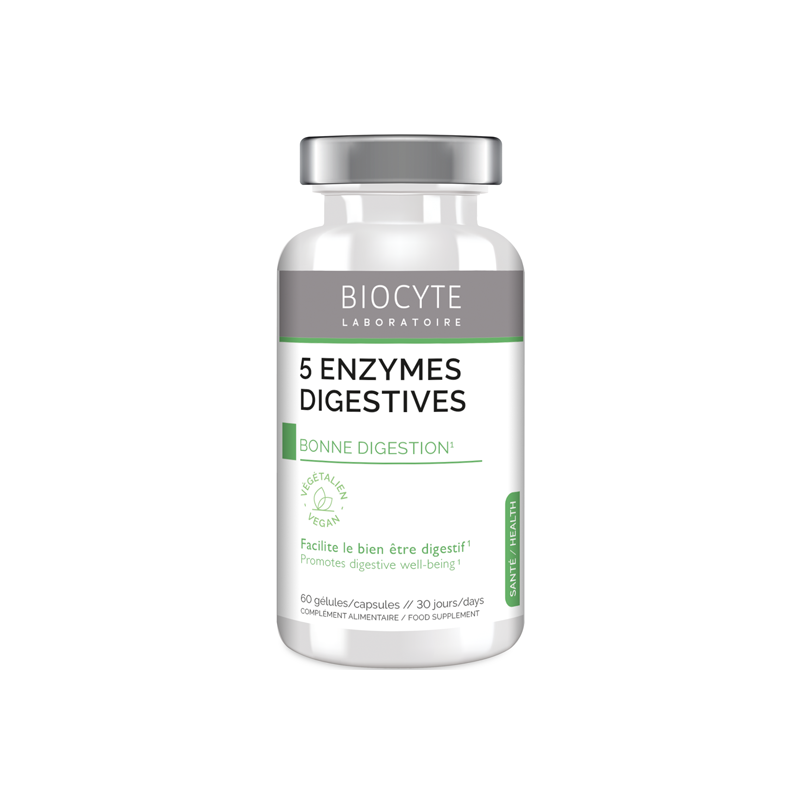 Biocyte 5 Enzymes Digestives 60 gélules