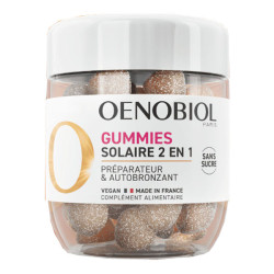 Oenobiol Solaire 2en1 Préparateur & Autobronzant 60 gummies