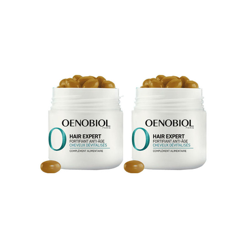 Oenobiol Hair Expert Fortifiant anti-âge lot de 2x30 capsules