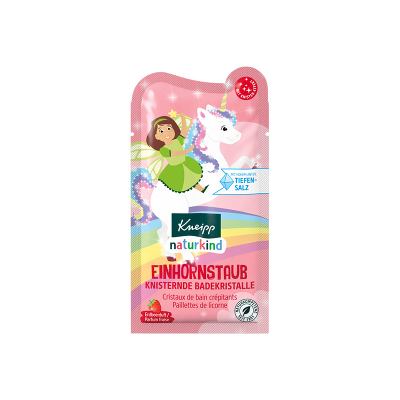 Kneipp Naturkind Cristaux de bain crépitants paillettes de licorne 60gr