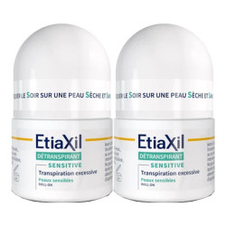 Etiaxil Détranspirant Sensitive roll-on lot de 2x15ml