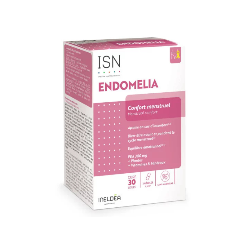 Ineldea Santé Naturelle Endomelia Confort menstruel 60 gélules