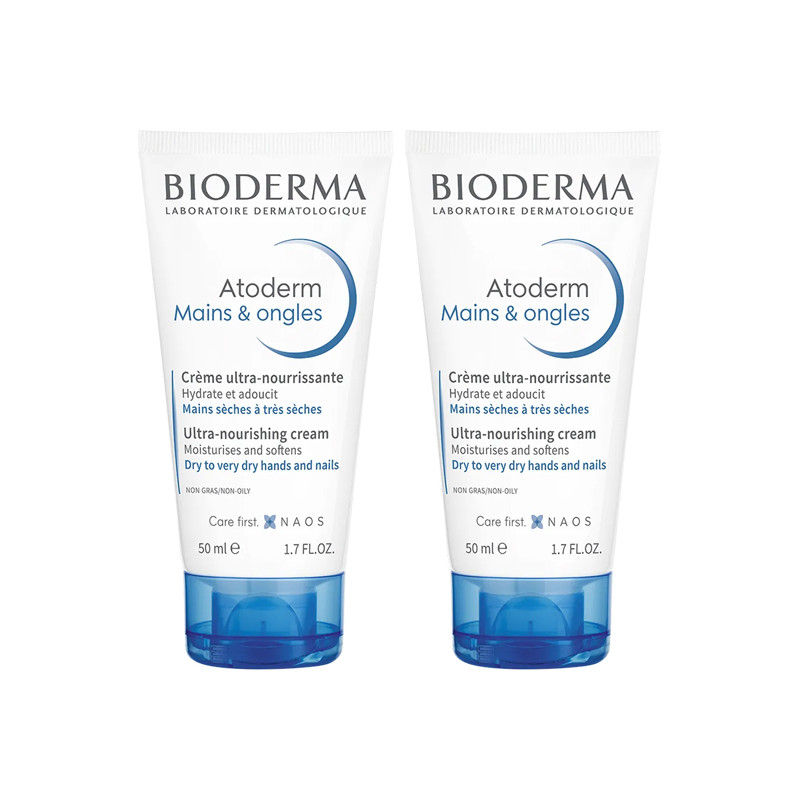 Bioderma Atoderm Crème mains & ongles lot de 2 x 50ml