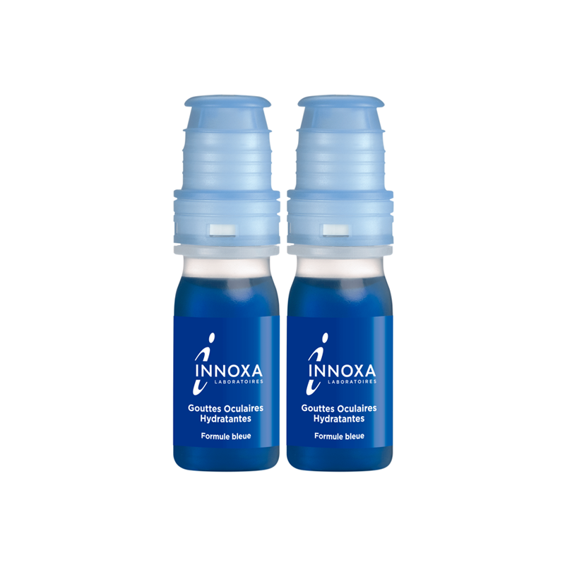 Innoxa Gouttes Oculaires hydratantes formule bleue lot de 2 x 10ml