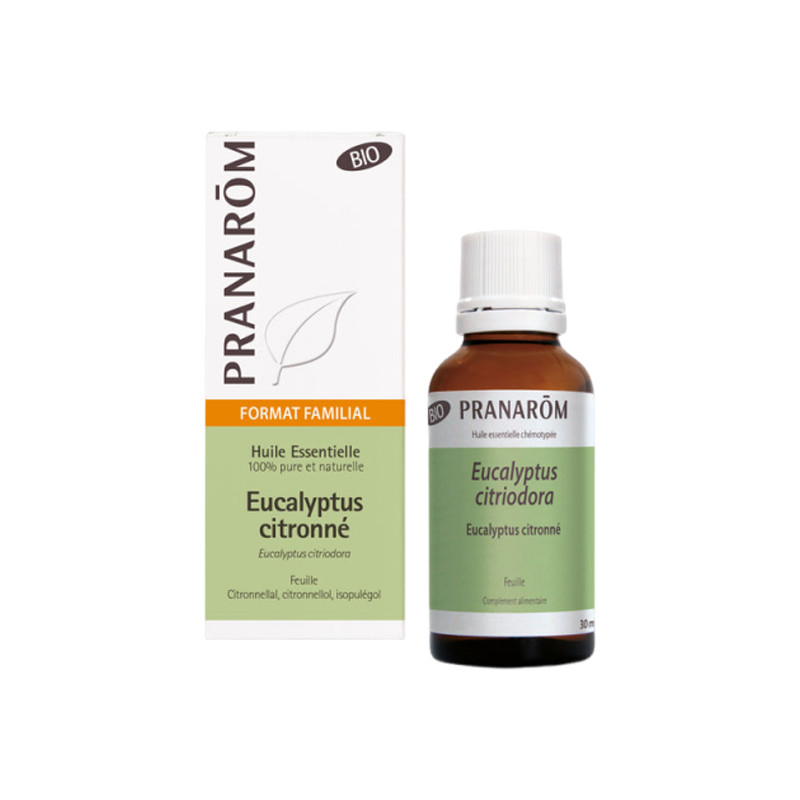 Pranarôm Eucalyptus Citronné huile essentielle bio 30ml
