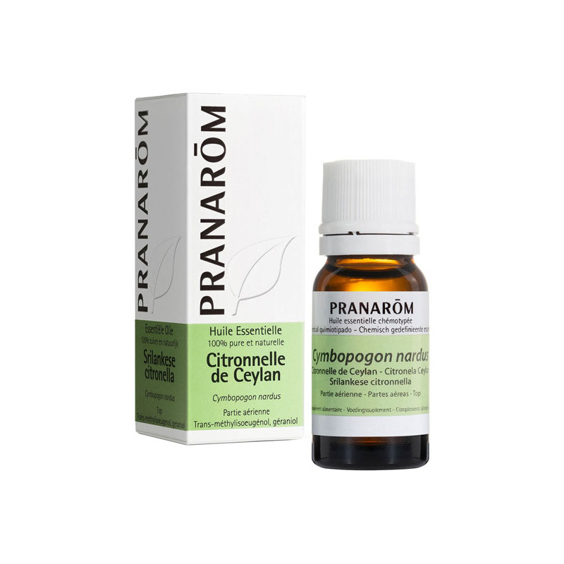 Pranarôm Citronnelle de Ceylan huile essentielle 10ml