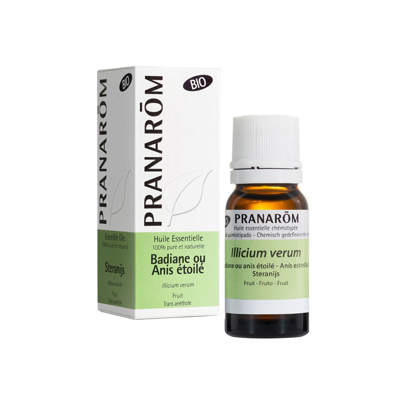 Pranarôm Badiane ou Anis étoilé huile essentielle bio 10ml