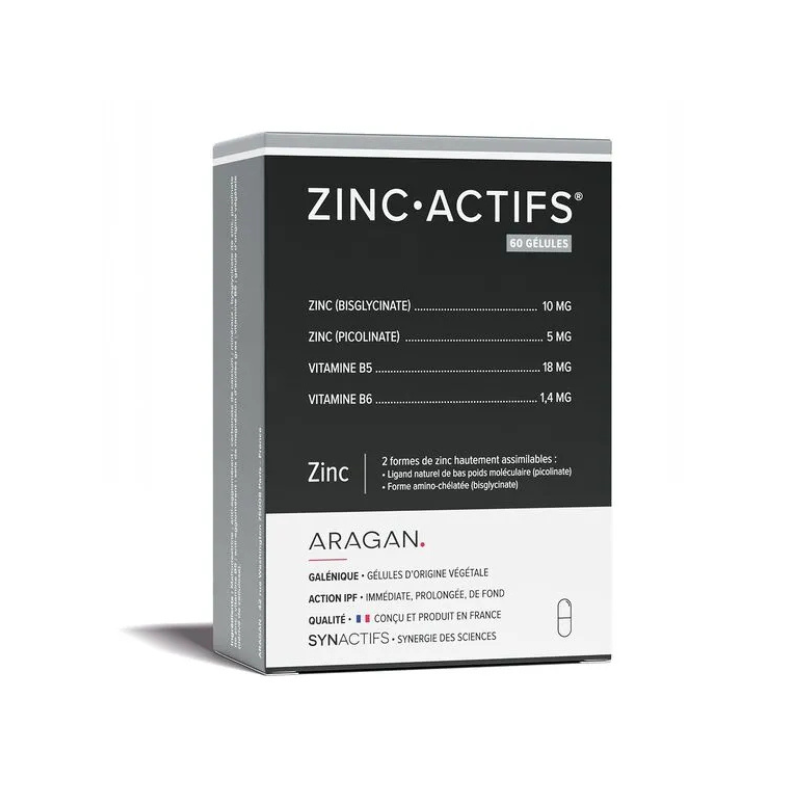 Aragan Synactifs ZincActifs 60 gélules