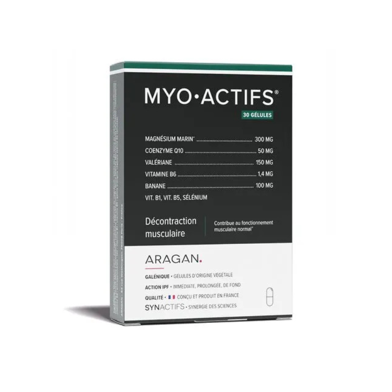 Aragan Synactifs MyoActifs Décontraction musculaire 30 gélules
