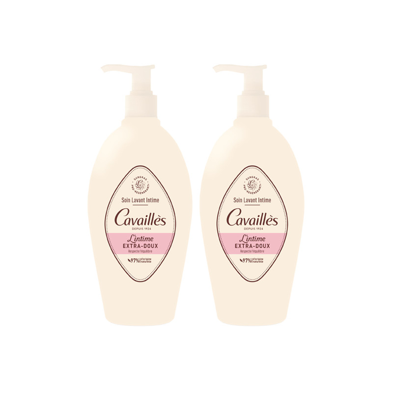 Cavaillès Extra-Doux Soin lavant intime lot de 2 x 500ml