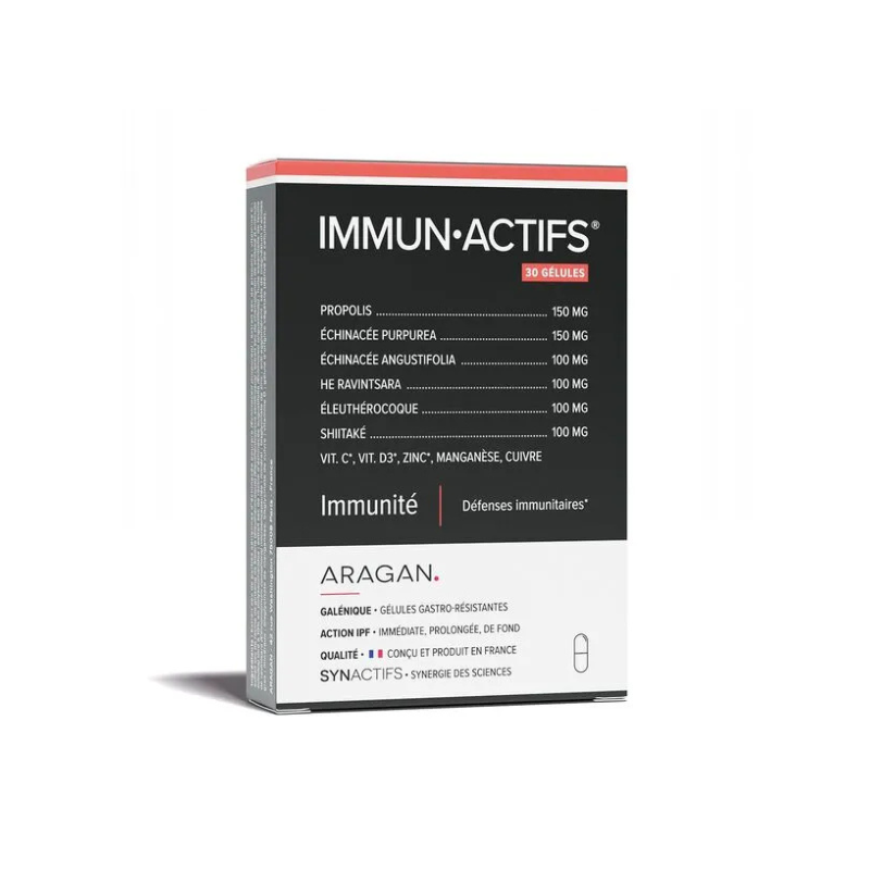 Aragan Synactifs ImmunActifs Immunité 30 gélules