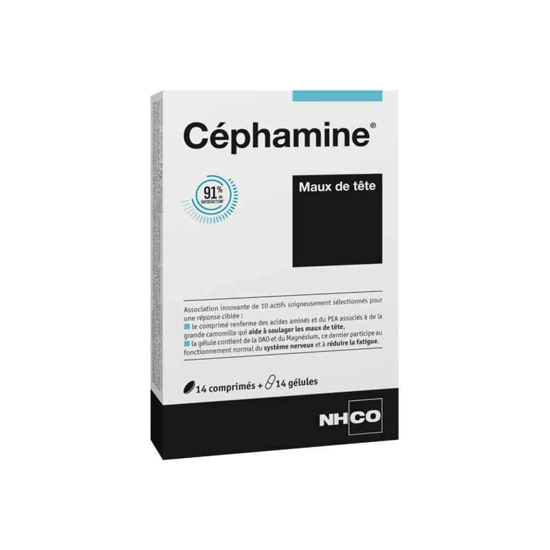 Nhco Céphamine Maux de tête 14 comprimés + 14 gélules