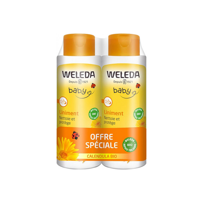 Weleda Baby Liniment calendula bio lot de 2 x 400ml