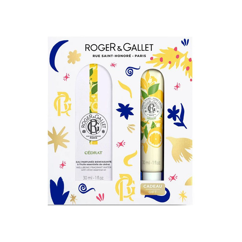 Roger Gallet Coffret Bienfaisante eau parfumée 30ml et Crème mains cédrat 30ml