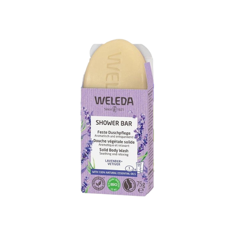 Weleda Douche végétal solide lavande & vétiver 75gr