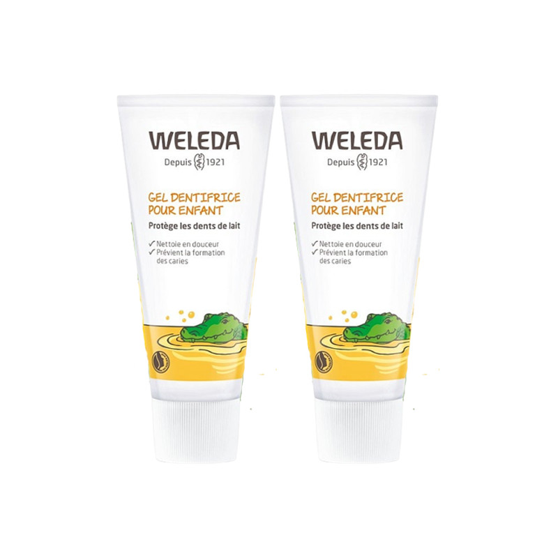Weleda Gel dentifrice pour enfant lot de 2 x 50ml