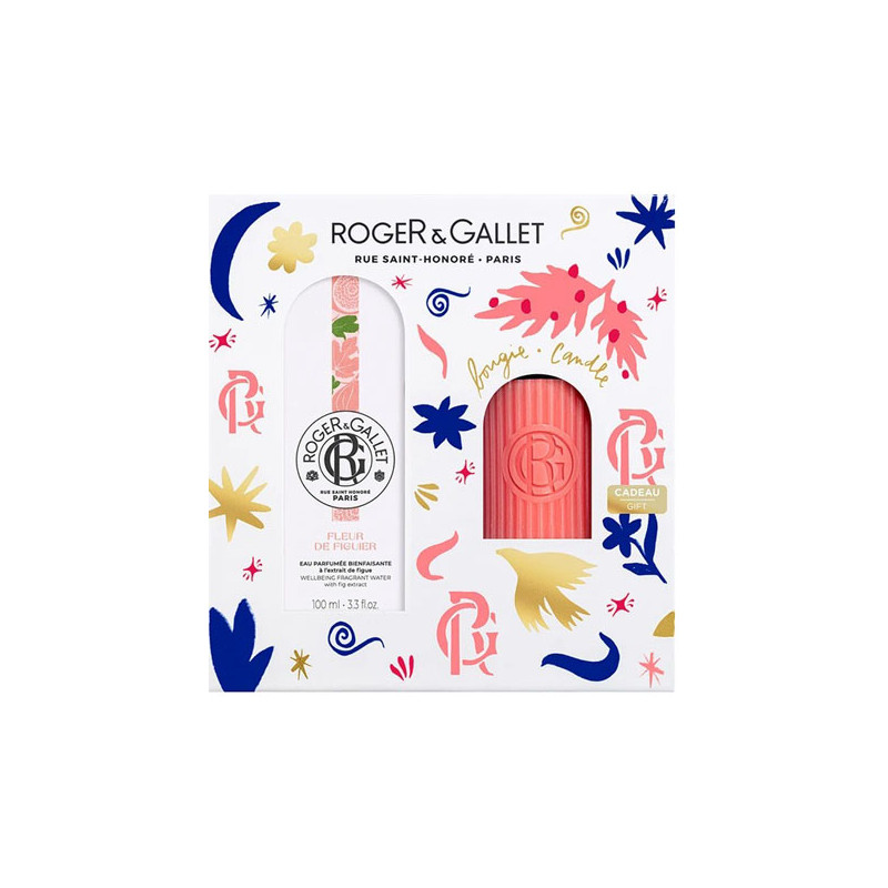 Roger Gallet Coffret Eau parfumée 100ml et Bougie fleur de figuier 75gr