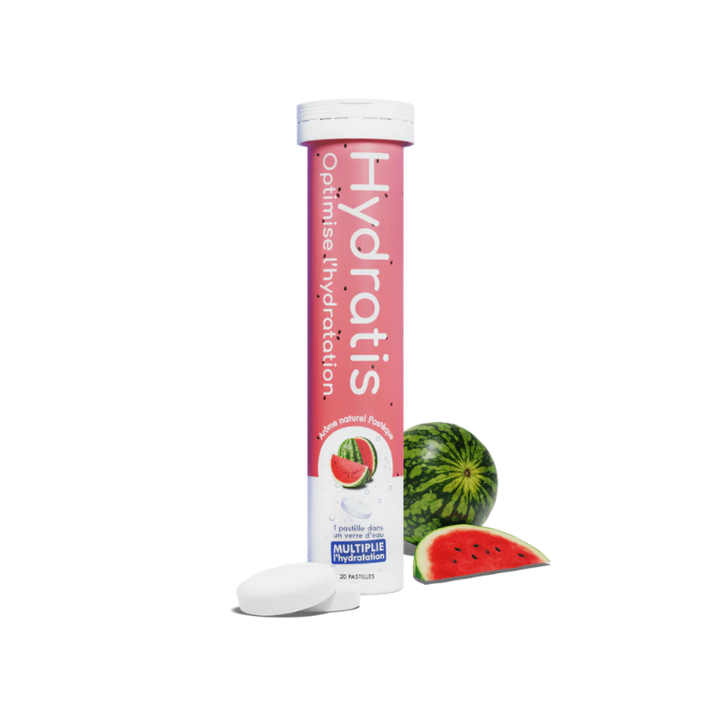 Hydratis Solution d'hydratation arôme pastèque 20 comprimés effervescents