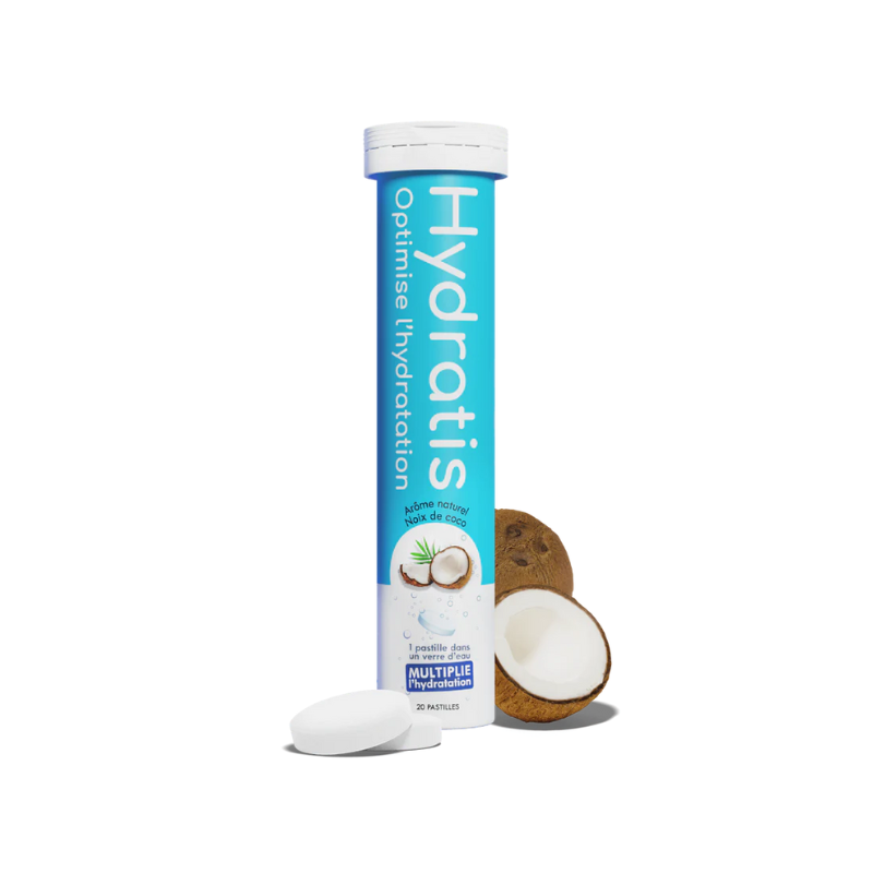 Hydratis Solution d'hydratation arôme noix de coco 20 comprimés effervescents