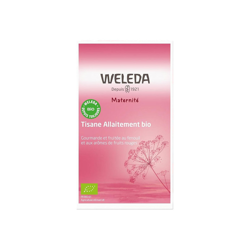 Weleda Tisane allaitement bio fruits rouges 20 sachets