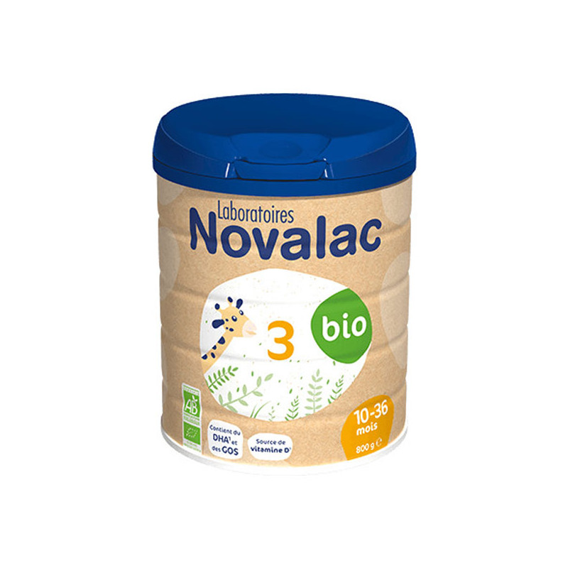 Novalac Lait 3ème âge bio 10-36 mois 800gr