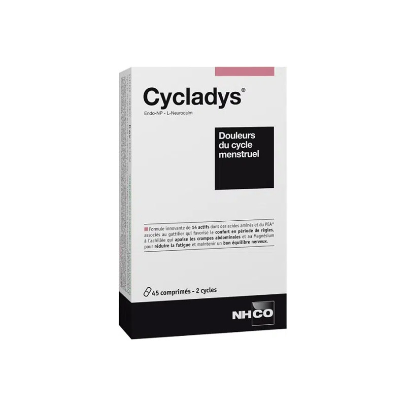 NHCO Cycladys Douleurs du cycle menstruel 45 comprimés