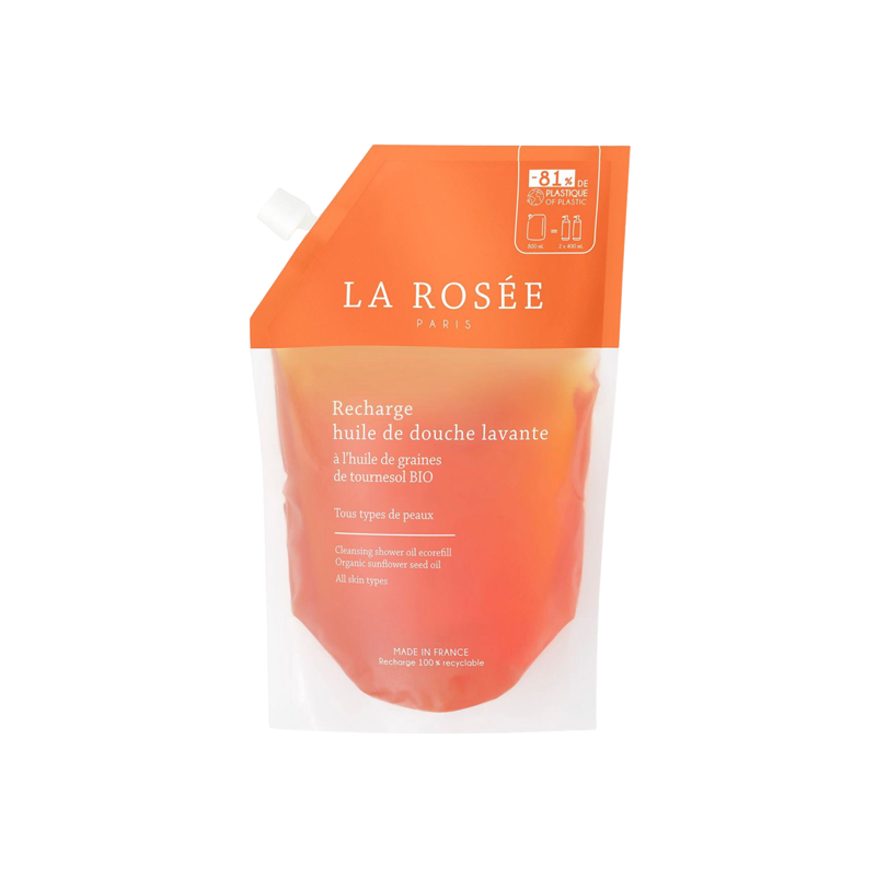 La Rosée Recharge Huile de douche lavante 800ml