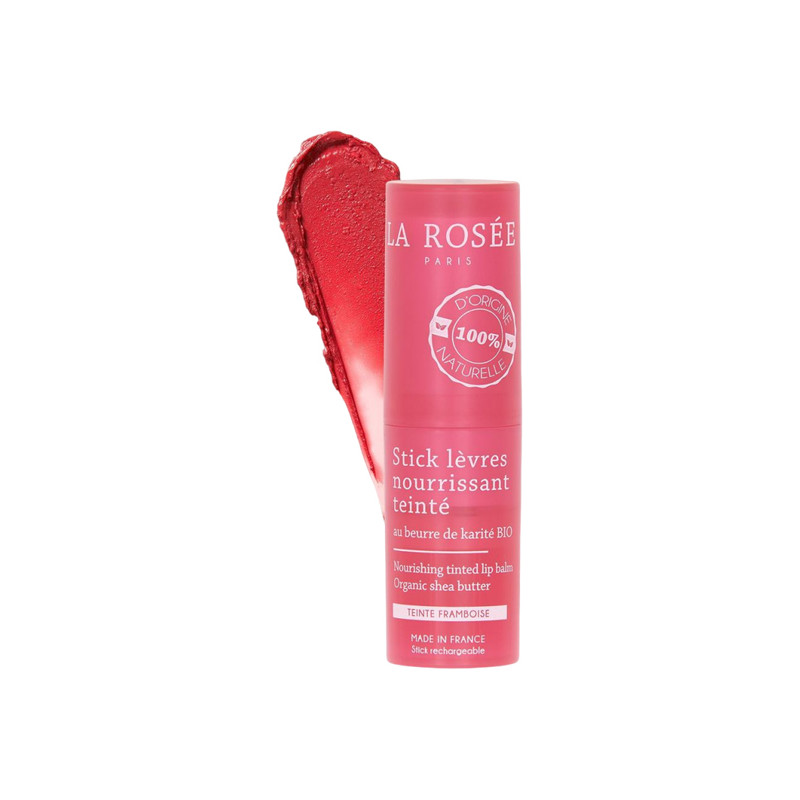 La Rosée Stick lèvres nourrissant teinté framboise rechargeable 4,5gr