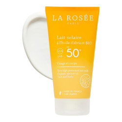 La Rosée Lait solaire à l'huile d'abricot bio SPF50+ 150ml