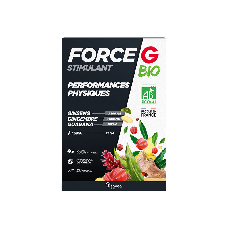 Vitavea Santé Forge G Stimulant Performances physiques bio 2x10 ampoules