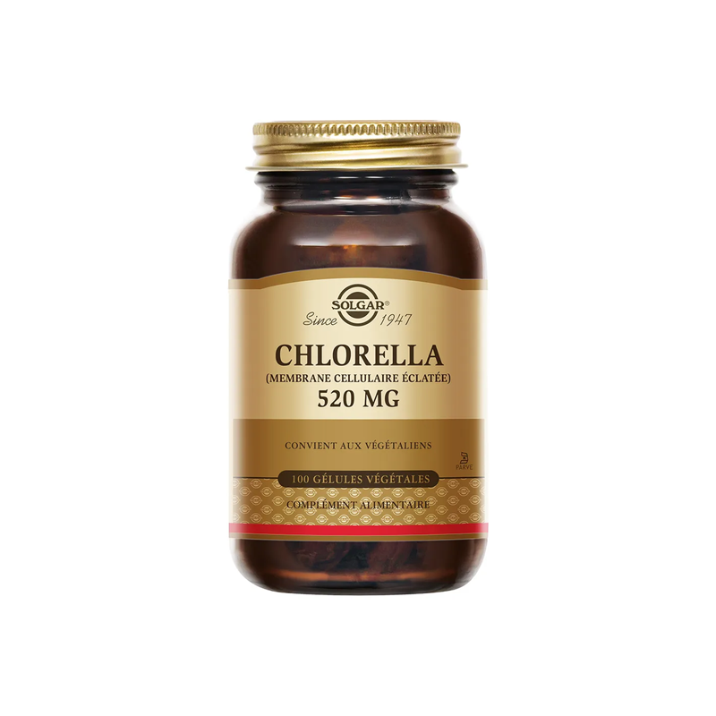 Solgar Chlorella 520mg 100 gélules végétales