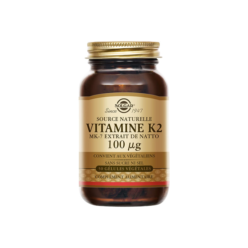 Solgar Vitamine K2 MK7 - 50 gélules végétales