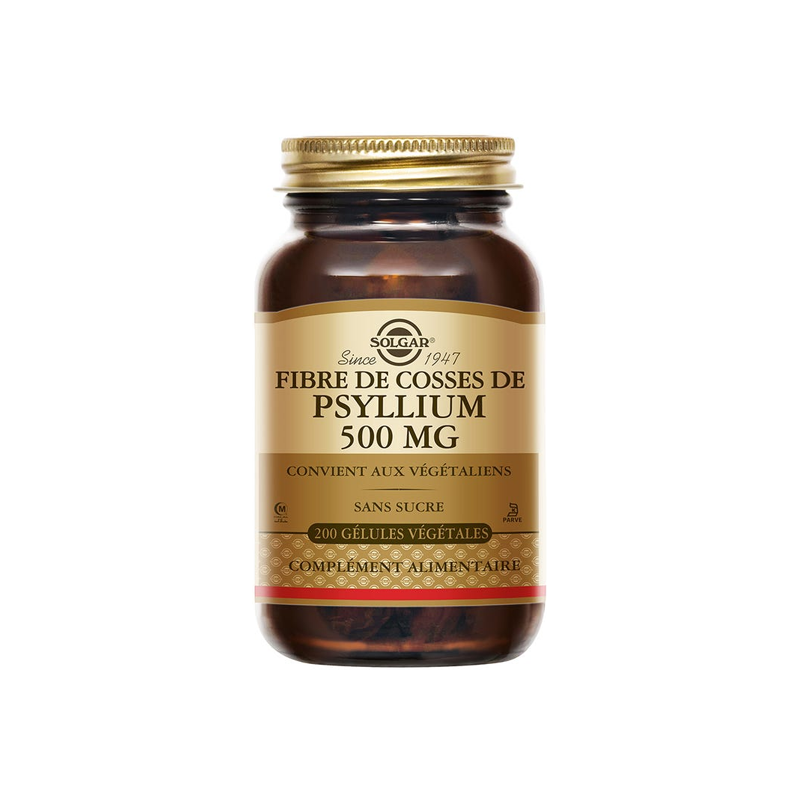 Solgar Fibre de Cosses de Psyllium 500mg 200 gélules végétales