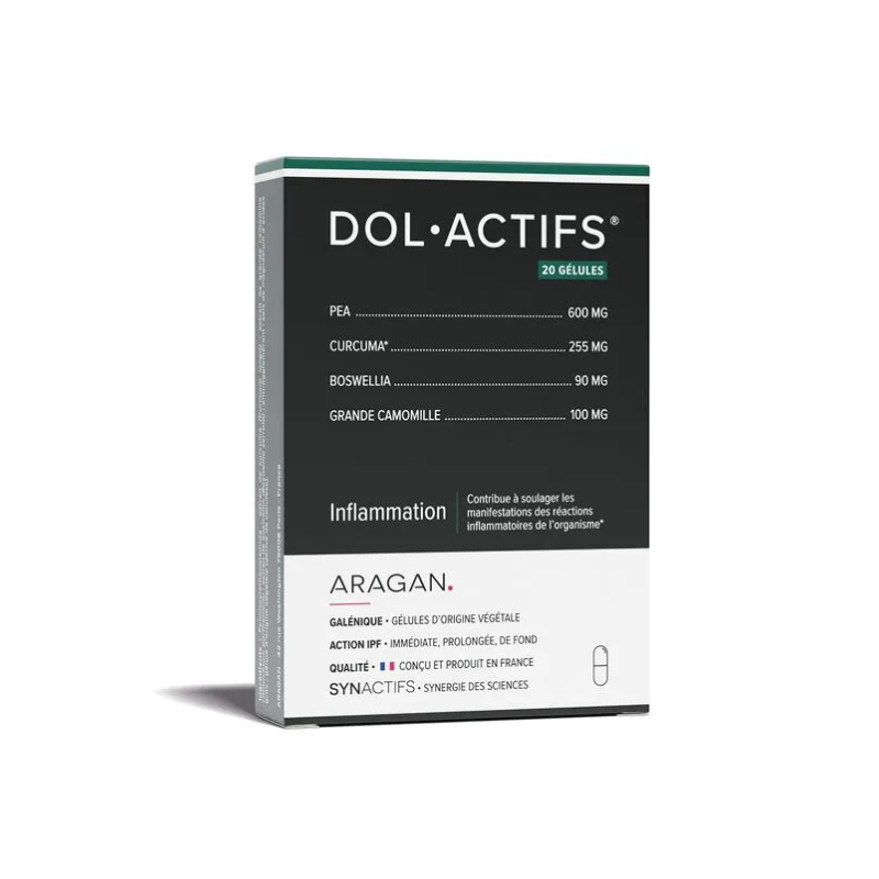 Aragan Synactifs DolActifs Inflammation 20 gélules