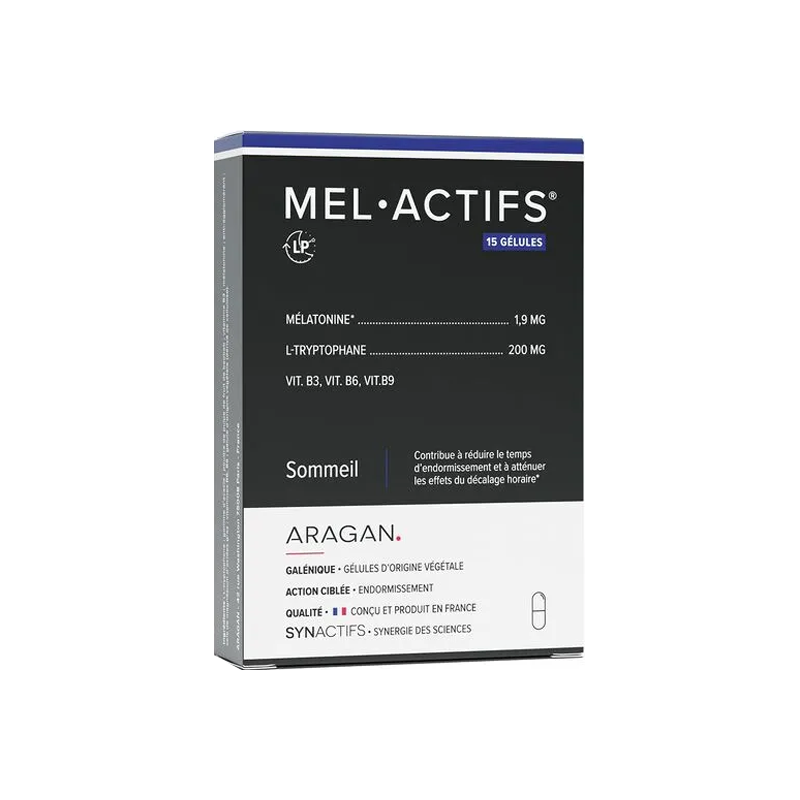 Aragan Synactifs MelActifs Sommeil 15 gélules