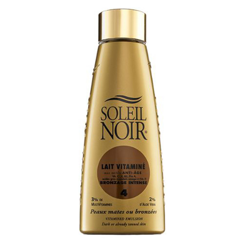 Soleil Noir Lait vitaminé 4 bronzage intense 150ml