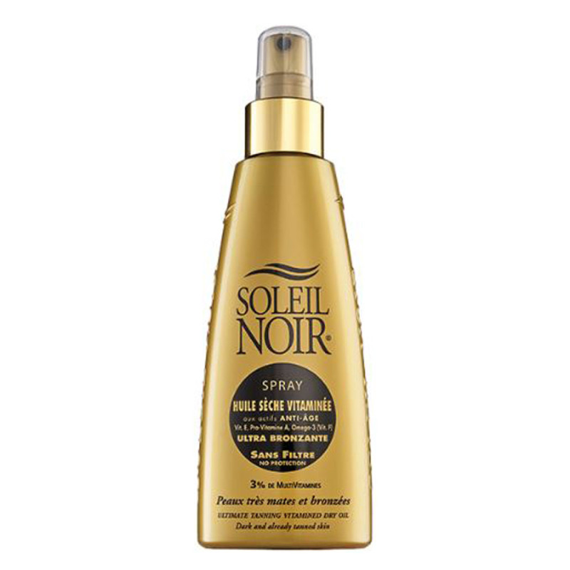 Soleil Noir Spray huile sèche vitaminée ultra bronzante sans filtre 150ml