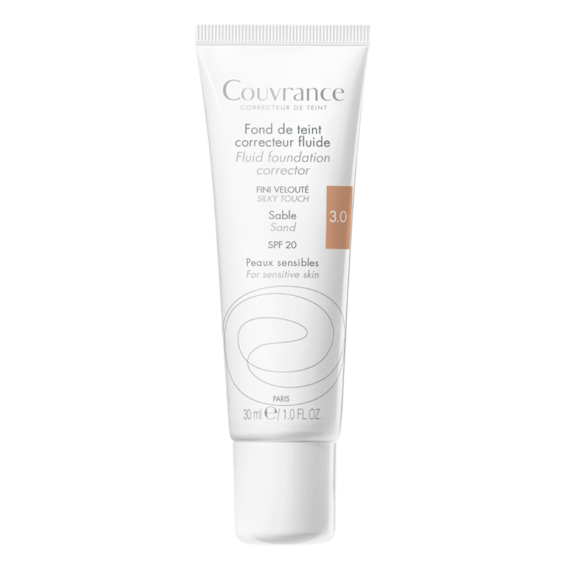 Avène Couvrance Fond de teint correcteur fluide SPF20 sable 3.0 - 30ml